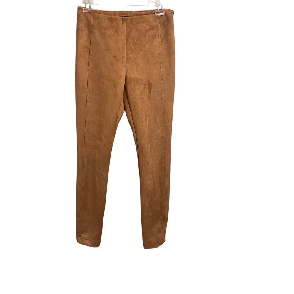 The Limited Faux Leather Camel Color Pants Sz Small Soft Pull On NEW Minimalist